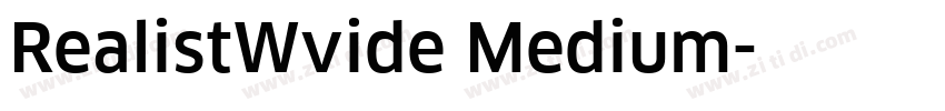 RealistWvide Medium字体转换